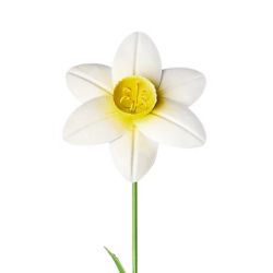 24 PCS GARDEN SUMMER BRANDED STOCK TO CLEAR- GARDEN METAL FLOWER,DECORATED STAKES -