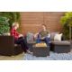 FREE DELIVERY - JOBLOT OF 5X 5-SEATER CORNER SOFA & ARM CHAIR GARDEN RATTAN SET - BLACK (NBN-00022) - Image 1 of 2