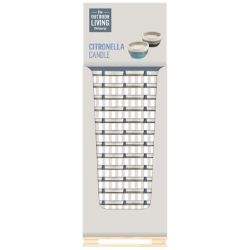 96PCS - NEW STOCK OF GARDEN SUMMER PRODUCTS TO CLEAR - CITRONELLA CANDLE IN CEMENT POT 2 ASSORTED