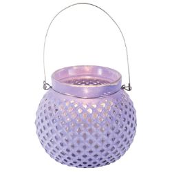 36PCS NEW STOCK HOME LIVING BRANDED STOCK TO CLEAR -LILAC CANDLE HOLDER H11 X DIA.12CM