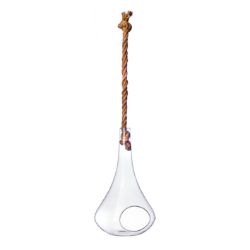24PCS HOME LIVING BRANDED STOCK TO CLEAR- 25CM GLASS HANGING RAIN DROP CANDLE HOLDER