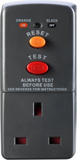 BULK LOT OF 80 MASTERPLUG SINGLE SOCKET RCD SAFETY ADAPTOR, BLACK