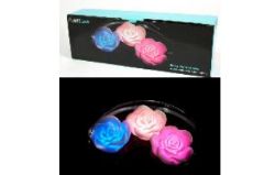 96 X BRAND NEW  FLOATING ROSE BATH GLOWS - 24S