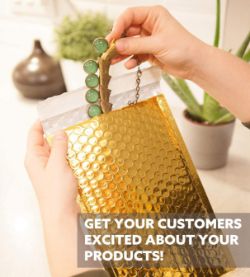 200 GOLD METALLIC BUBBLE MAILER HIGH QUALITY SIZE 170 X 230MM MAILING ENVELOPES SELF SEAL FOIL