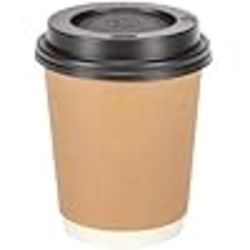 500 8OZ KRAFT DISPOSABLE BROWN PAPER CUPS HOT COLD DRINKS PAPER CUPS KRAFT DISPOSABLE (8OZ/230ML)