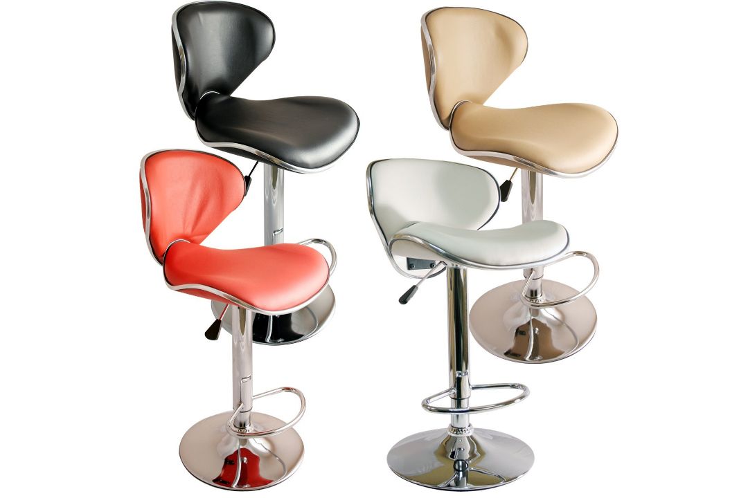 10 X BARSTOOLS FAUX LEATHER PLASTIC METAL BASE BREAKFAST KITCHEN STOOLS RRP £300 - Image 5 of 7