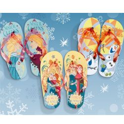 100 X OFFICIAL DISNEY FROZEN ANNA ELSA FLIP FLOPS SANDALS KIDS SUMMER SHOES BEACH