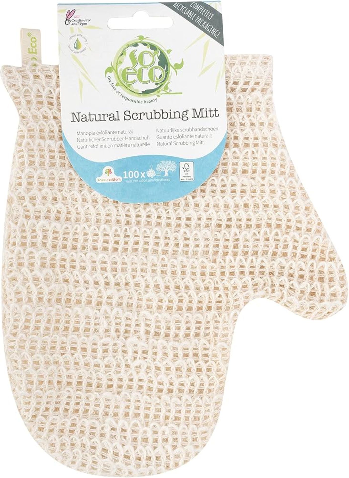 360 X BRAND NEW SO ECO NATURAL JUTE BATH GLOVE