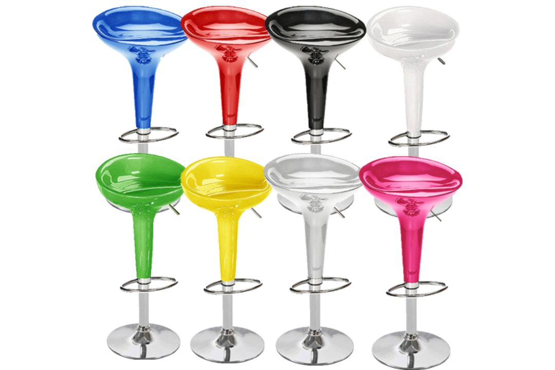10 X BARSTOOLS FAUX LEATHER PLASTIC METAL BASE BREAKFAST KITCHEN STOOLS RRP £300 - Image 7 of 7