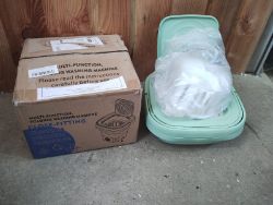 JOBLOT OF 2 - MULTI FUNCTION FOLDING WASHING MACHINE - CLOSE FITTING - GREEN - BRAND NEW!