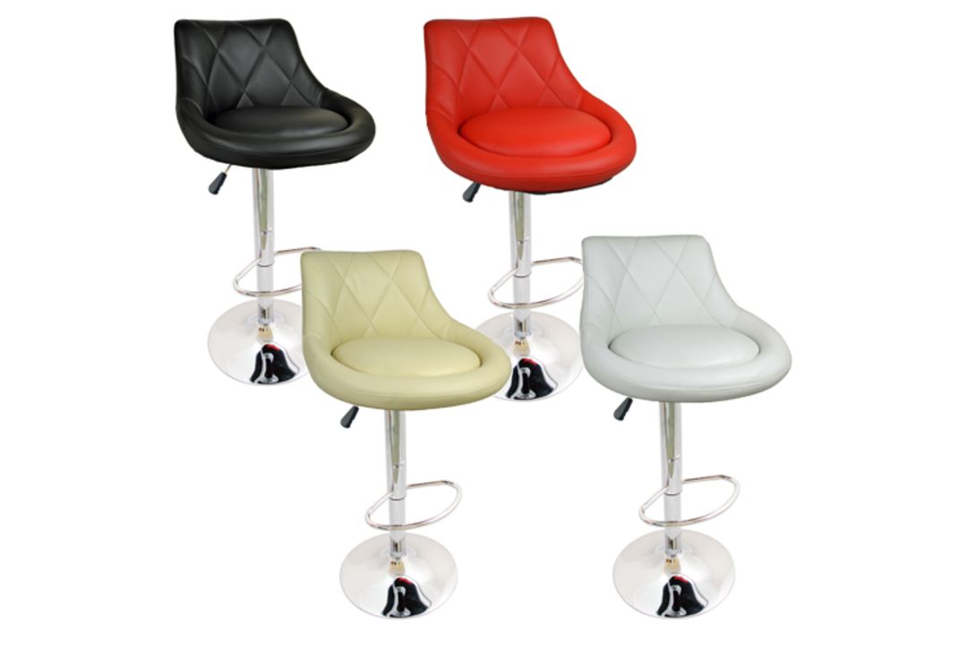 10 X BARSTOOLS FAUX LEATHER PLASTIC METAL BASE BREAKFAST KITCHEN STOOLS RRP £300 - Image 6 of 7