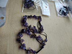 MIXED CHRYSTAL -ADJUSTABLE EYE CHIP CHRYSTAL BRACELETS- ORIGINAL PACKAGING - JOBLOT OF 32