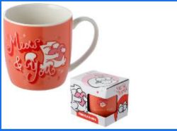 240 X BRAND NEW MEOW & YOU PORCELAIN MUG