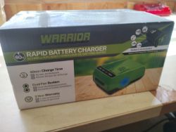 WARRIOR - 60V RAPID BATTERY CHARGER - GREEN - BRAND NEW UNOPENED