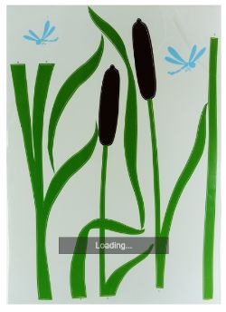 1000 X WALL DECO TATTOO- SCHILF BUNT (11)