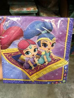 250 X (16 PACK) SHIM & SHINE LUNCH NAPKINS 2 PLY 13 X 13 INCH