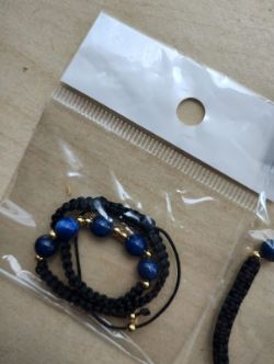 LAPIS + AMETHYST 5 BEAD SHAMBALLAS - NEW IN ORIGINAL PACKAGING - JOBLOT OF 8