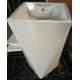 5 X FLOOR STANDING SQUARE BASIN 500 MM DESIGNER WASHROOM BASIN HAND PEDESTAL BASIN - Image 7 of 7