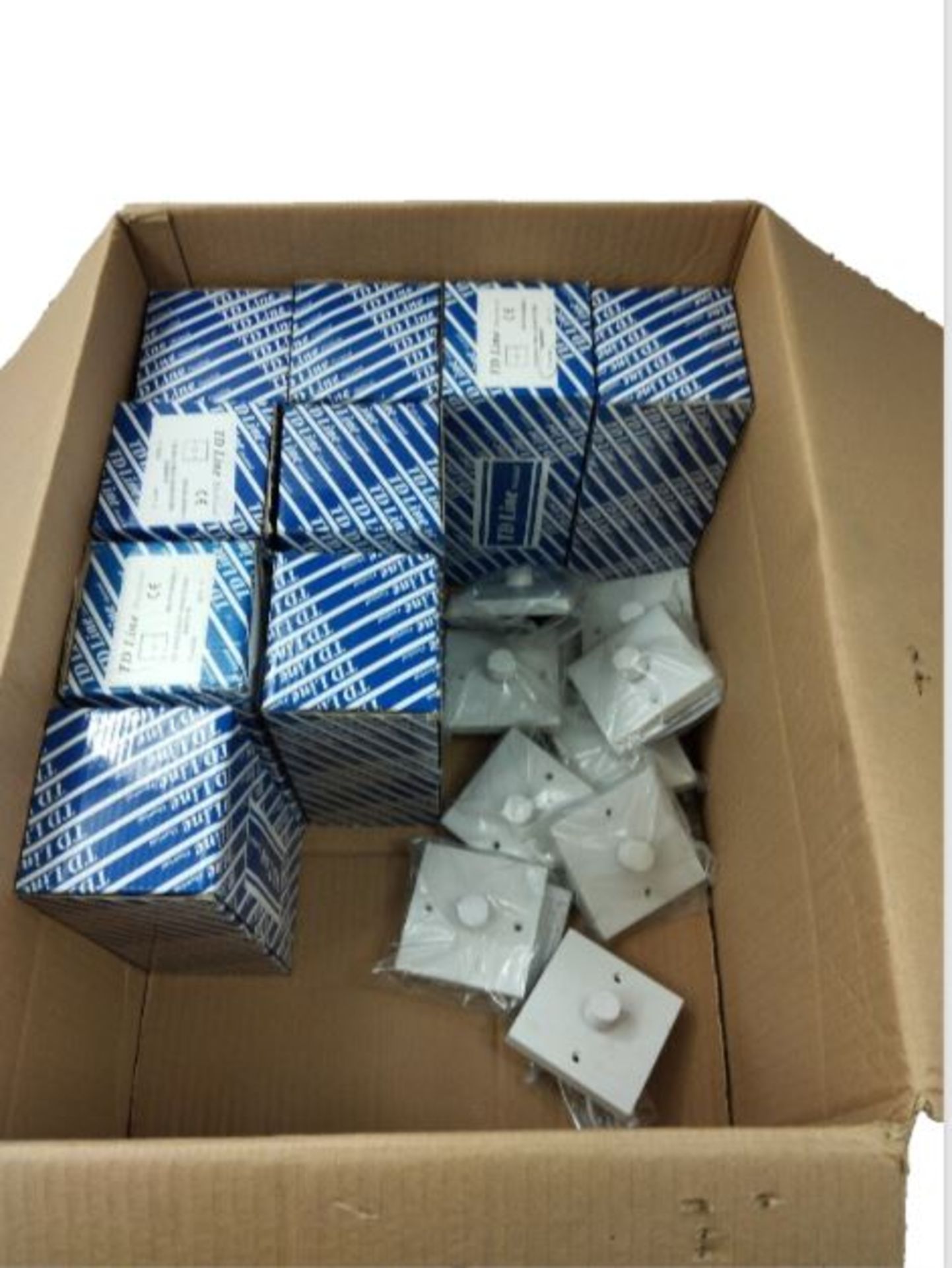 54 X DIMMER SWITCH ADJUSTABLE LIGHT LAMP 1 GANG 2 WAY PUSH 400W WHITE TLA352 - Image 3 of 3