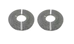 70 X MELAMINE EDGING STRIP ROLLS 30MM X 50M PRE GLUED BLACK GLOSS NEY