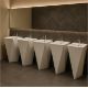 5 X FLOOR STANDING SQUARE BASIN 500 MM DESIGNER WASHROOM BASIN HAND PEDESTAL BASIN - Image 1 of 7