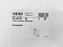 HEWI TOILET ROLL HOLDER FOR HEWI GRAB RAIL RETROFITTABLE WHITE 801.50.010 SERIES 98