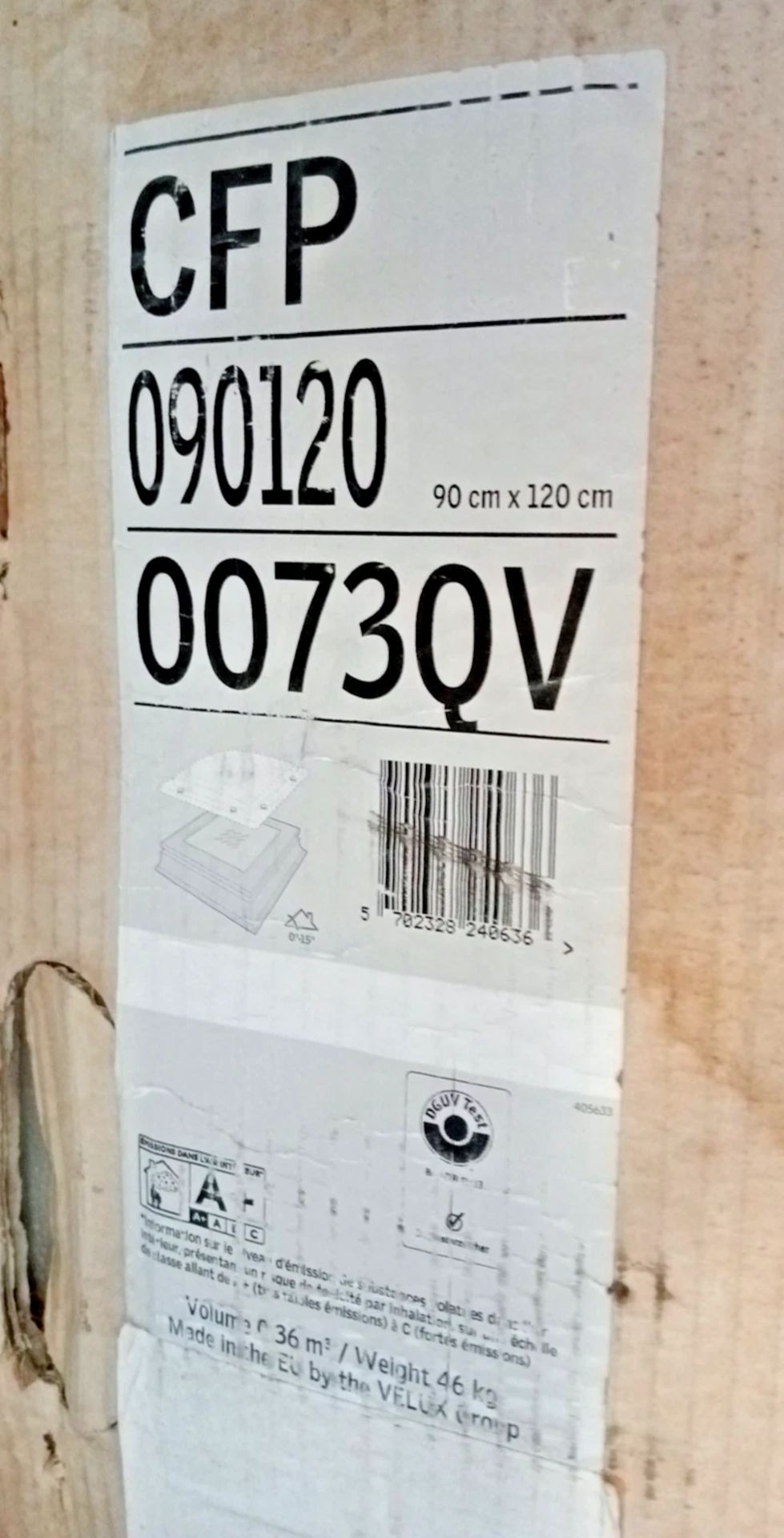 VELUX CFP 090120 0073QV FIXED FLAT ROOF WINDOW BASE - 900 MM X 1200 MM SC1C - Image 5 of 5