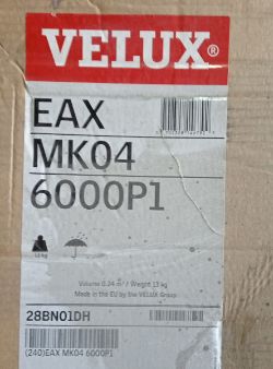 VELUX EAX MK04 6000P1 INSULATION ELEMENT FOR EAW/EAS CLADDING FRAME 78CM X 98CM