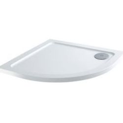 SHOWER TRAY QUADRANT WHITE 900 X 900 MM ABS STONE FLAT