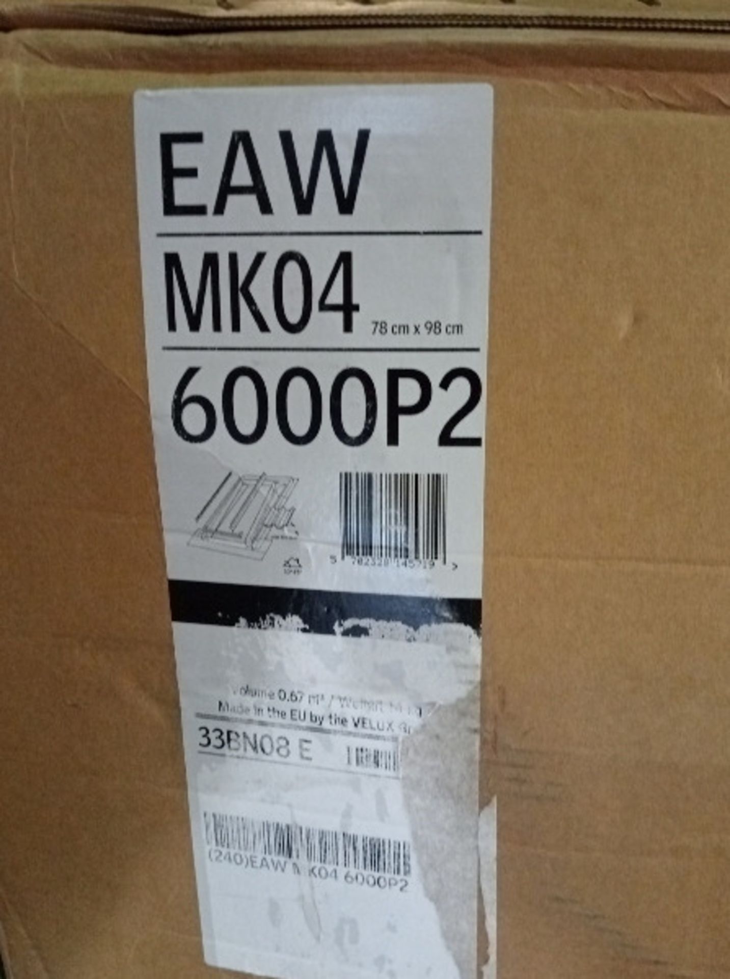 VELUX ROOF DORMER WITH WINDOW MK04 78 CM X 98 CM EAW MK04 6000P2 / EAX MK04 6000P2 - Image 5 of 5
