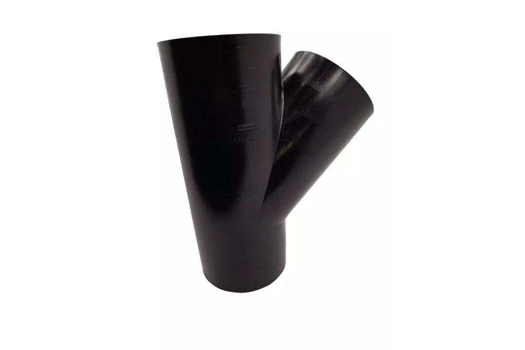 JOBLOT OF 109X HDPE BRANCH 45° DEGREE 160MM X 160 MM WAVIN BLACK 4009725 - Image 2 of 5