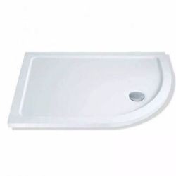 QUADRANT SHOWER TRAY FOR ENCLOSURE 1000 X 800 MM LEFT HAND MX WHITE MODERN