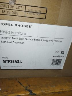 SINK BASIN LEFT HAND 1640 MM MOTIF SOLID SURFACE BASIN MTF3BAS.L