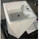 5 X FLOOR STANDING SQUARE BASIN 500 MM DESIGNER WASHROOM BASIN HAND PEDESTAL BASIN - Image 6 of 7
