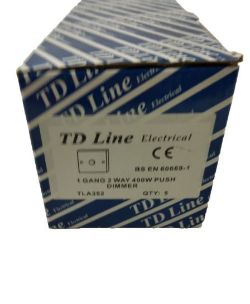 54 X DIMMER SWITCH ADJUSTABLE LIGHT LAMP 1 GANG 2 WAY PUSH 400W WHITE TLA352