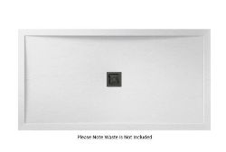 SHOWER TRAY FOR ENCLOSURE RECTANGLE SLATE EFFECT 1200 MM X 800 MM SLIM LINE AQUADART
