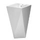 5 X FLOOR STANDING SQUARE BASIN 500 MM DESIGNER WASHROOM BASIN HAND PEDESTAL BASIN - Image 2 of 7