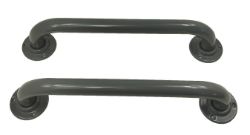 34 X GRAB SUPPORT RAIL 2PCS STRAIGHT DISABLED WALL MOUNTED GREY 50CM *MINOR SCRATCHES