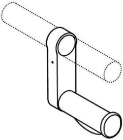 JOBLOT 10 HEWI TOILET PAPER HOLDER FOR GRAB RAIL RETROFITTABLE GREY 801.50.010 SERIES 95