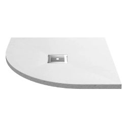 SHOWER TRAY FOR ENCLOSURE QUADRANT 800 X 800 MM X 35 MM QUAD SLATE WHITE S7125WH