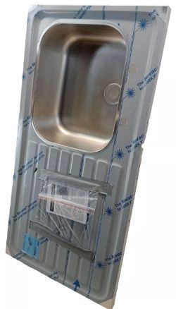 HOSPITAL SINK 1200MM X 600MM RH DRAIN 500 X 400 X 200 STA 2 TAP HOLES 200CNT