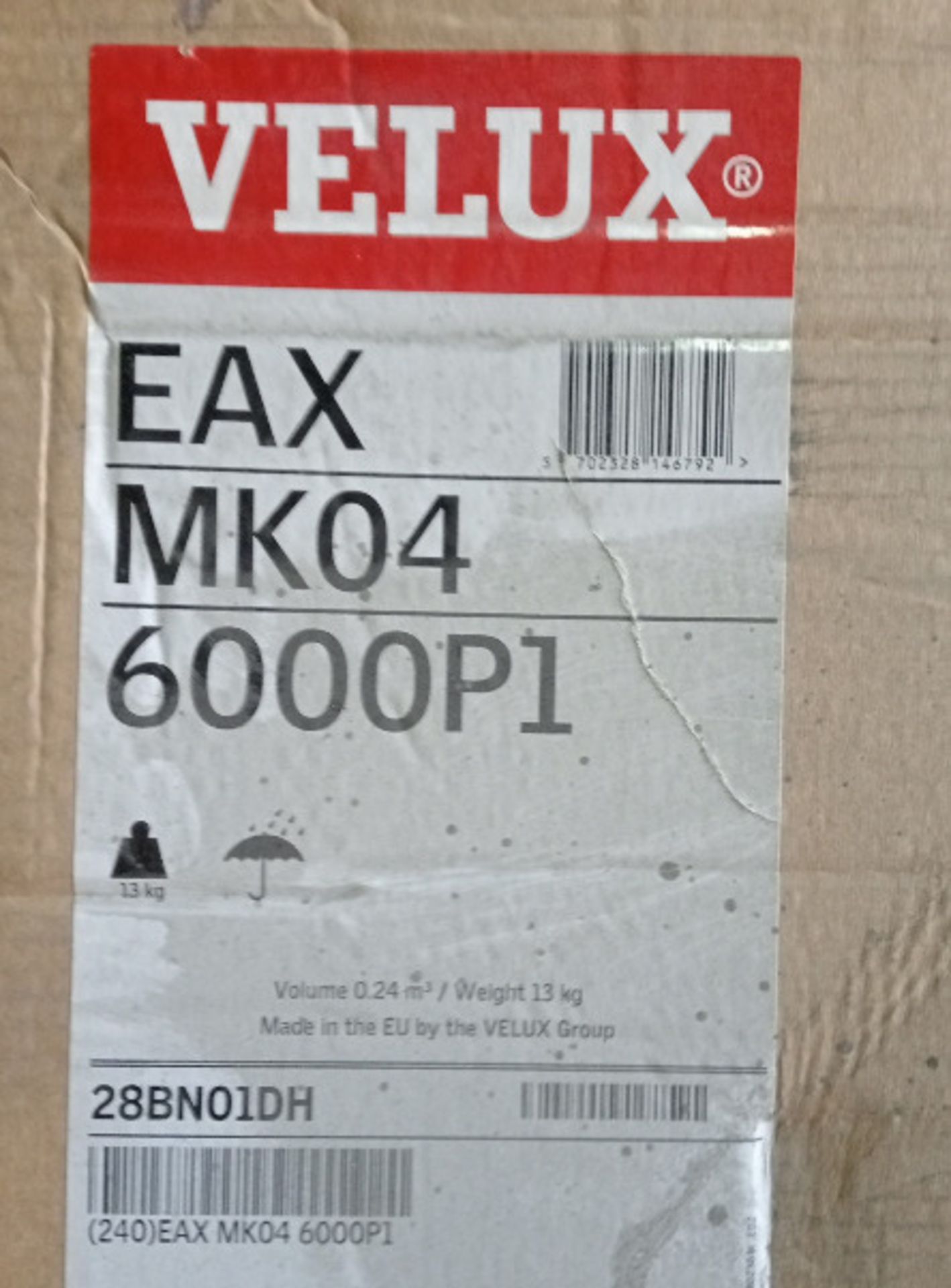 VELUX ROOF DORMER WITH WINDOW MK04 78 CM X 98 CM EAW MK04 6000P2 / EAX MK04 6000P2 - Image 4 of 5
