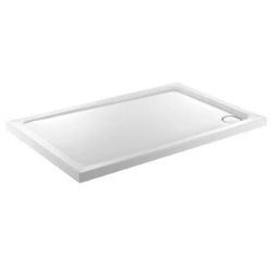 JUST TRAYS JT FUSION ANTI-SLIP 1800MM X 800MM FLAT TOP RECTANGULAR SHOWER TRAY WITH WASTE