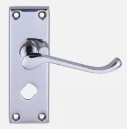 18 X CHROME PRIVACY DOOR HANDLE SCROLL GEORGE BOYD GBDF 2142