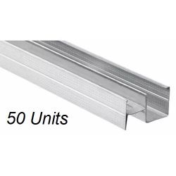 50 UNITS - SINIAT GTEC CH STUD 0.7MM X 60MM X 3000MM CHS60/B/19