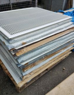 JOBLOT OF 19-AC ALUMINIUM AIR VENT GRILLE- WHITE - COMMERCIAL - 1045X 845MM