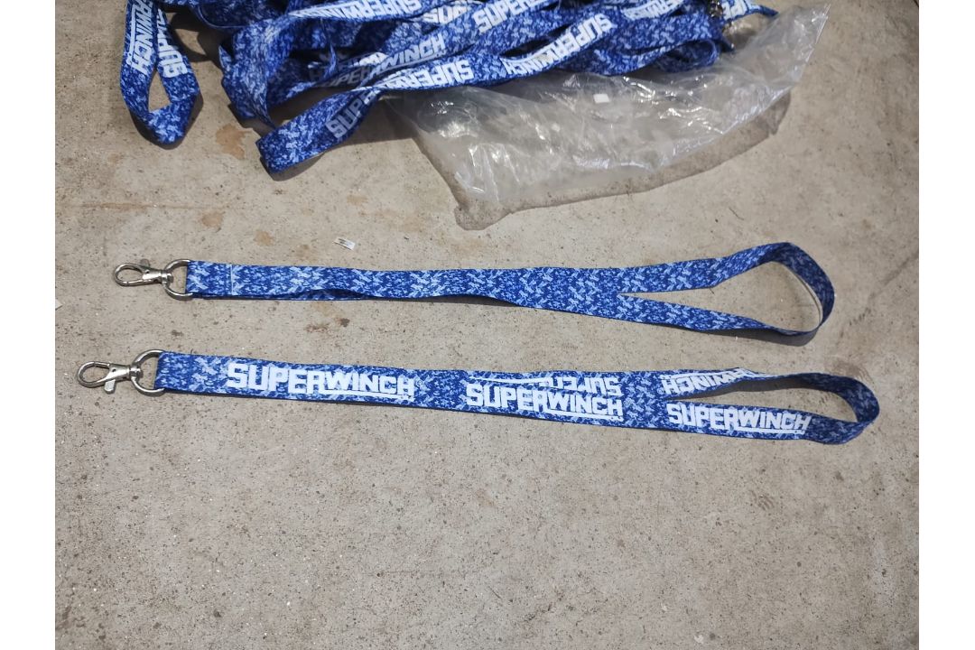 SUPERWINCH- BLUE PATTERN BRANDED LANYARD - NEW - APPROX 250 - Image 5 of 7