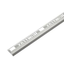 650 PIECES OF HOMELUX 9MM STAINLESS STEEL EFFECT SQUARE EDGE 2.44M