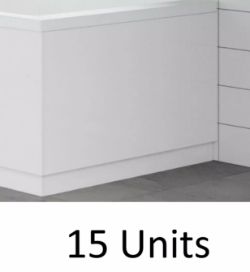 JOBLOT X15 BATHROOM BATH END PANELS MDF WOOD JOBLOT WHITE 685MM X 515MM