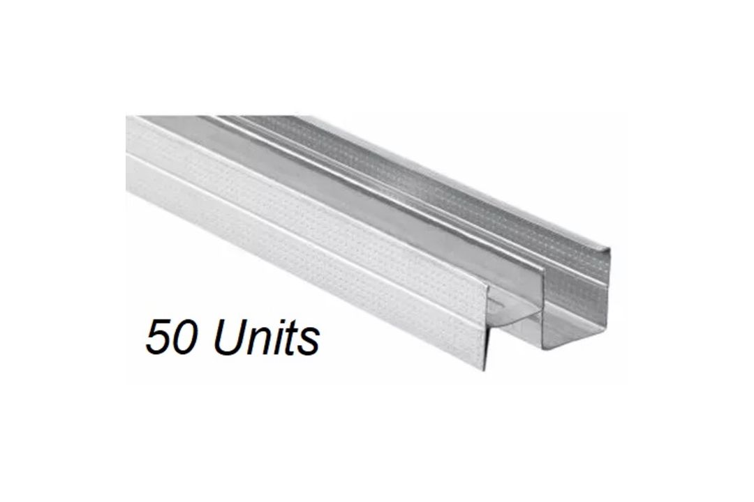 50 UNITS - SINIAT GTEC CH STUD 0.7MM X 60MM X 3000MM CHS60/B/19 - Image 1 of 4